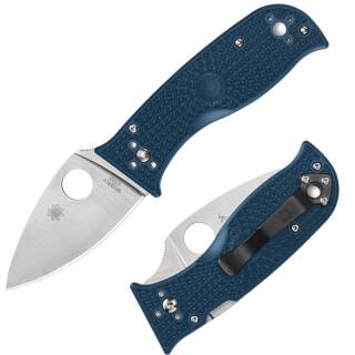 Spyderco Lil´ Temperance 3 mit K390 Werkzeugstahl und dunkelblauen FRN-Griff