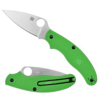 Spyderco UK Penknife Salt mit LC200N Edelstahl und grünen FRN Griffschalen