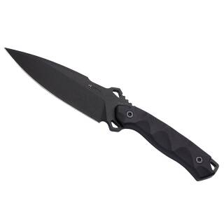 Hydra Knives PHOBOS schwarz, Full Tang Sleipner-Klinge, G-10 Griff, Kydexscheide