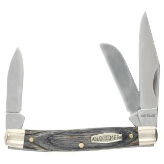 Schrade Old Timer Heritage Middleman 34OTH, 3 Klingen aus D2 Stahl und Holzgriff