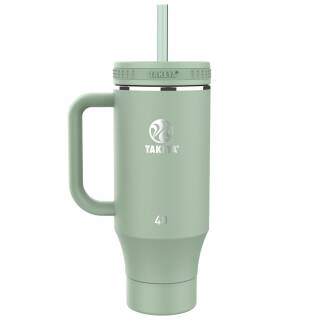 Takeya Straw Tumbler Strohhalm-Trinkbecher, vakuumisoliert, 1,2 L, matcha