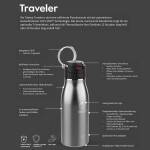 Takeya Actives Traveler Trinkflasche aus Edelstahl, isoliert, 500ml, dodgeball