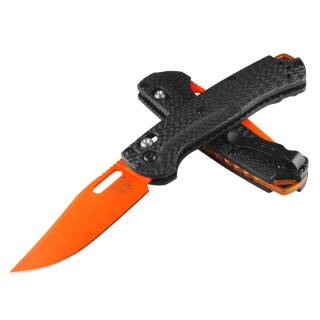 Benchmade Mini Taggedout 1533OR-01 mit CPM-MagnaCut Stahl und Kohlefaser-Griff