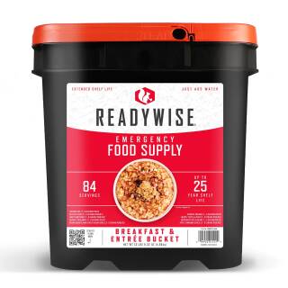 ReadyWise Emergency Grab and go food Kit, 84 Portionen, 25 Jahre haltbar