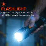 NEBO Slyde King Taschenlampe mit 4000 Lumen, 4-fach-Zoom, COB-LED, 7 Modi