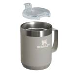 Stanley Stay HOT Camp Mug Thermobecher mit Tritan-Deckel, 0,23L, ash