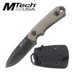 MTech Neck Knife Messer mit FullTang Edelstahlklinge und...