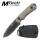 MTech Neck Knife Messer mit FullTang Edelstahlklinge und Kydex-Scheide mit Kette