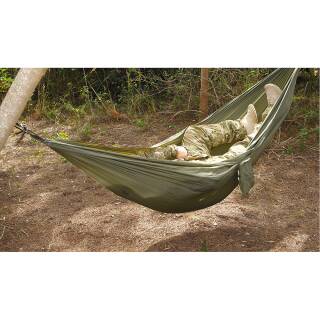 Snugpak Tropical Hammock - Hängematte mit Karabiner, Nylon, Olive