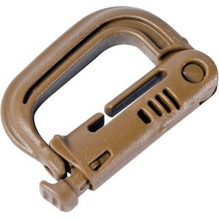 ITW GrimLOC Karabiner mit GhillieTEX IR Signatur Reduktion-Technologie, coyote b