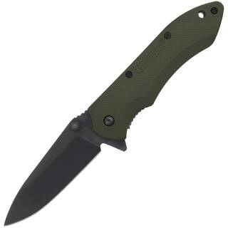 Maxpedition Ferox Einhandmesser mit schwarzer Klinge und olivem FRN-Griff