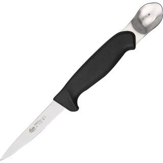 Morakniv Gutting and Cleaning Knife, Propylene Handle with Spoon, Black