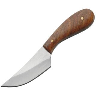 SZCO Small Skinner Jagdmesser mit 5,7 cm Edelstahlklinge und Wurzelholzgriff