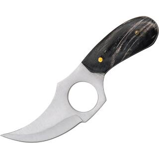 SZCO Short Skinner Jagdmesser Horngriff Lederscheide PA2989BK