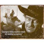 Desperate Tin Signs John Wayne Courage