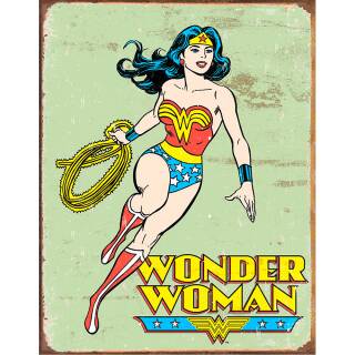 Desperate Tin Signs Wonder Woman Retro