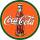 Desperate Tin Signs Coke Round 30s Bottle & Logo