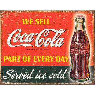 Desperate Tin Signs Coca Cola Part of Every Day