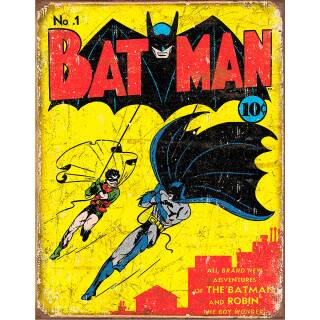 Desperate Tin Signs Batman #1 Cover