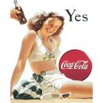 Desperate Tin Signs Coke Yes White Bathing Suit