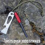 UCO Survival Fire Striker Ferrocerium Feuerstarter-Kit mit Schraubenschlüssel, R