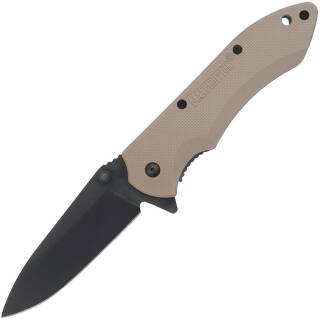 Maxpedition Ferox Einhandmesser mit schwarzer Klinge und FRN-Griff in khaki