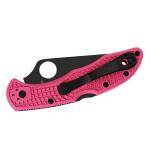 Spyderco DELICA 4 mit CPM-S30V Klingenstahl mit schwarzem Finish und pinker Griff