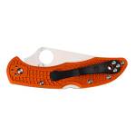 Spyderco DELICA 4 mit Klinge aus VG-10 Stahl, FRN Griff in orange, C11FPOR