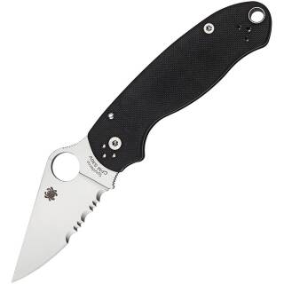 Spyderco PARA 3, Klinge aus CPM-S45VN Stahl mit part. Sägezahnung mit G-10 Griff