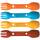 UCO Four Pack Utility Spork Classic, 4 Kunststoff-Sporks mit Gummihalter